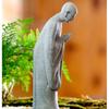 Praying Monk Statue Buddhas Statue Figurines Aquarium Decorations for Garden Outdoor Indoor Ornament Fish Tanks Decors