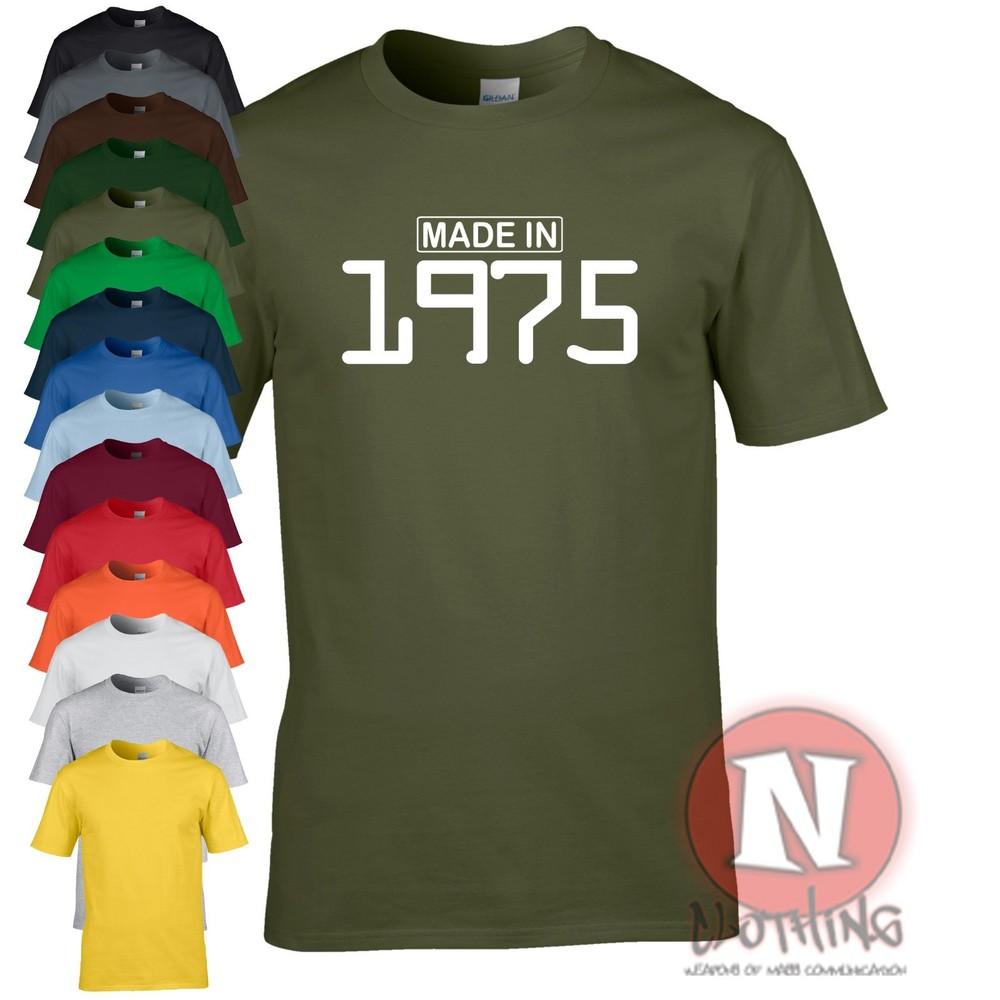 Camiseta De Cumpleaños Divertida Hecha En 1975 Para Celebración De Fiesta Regalo