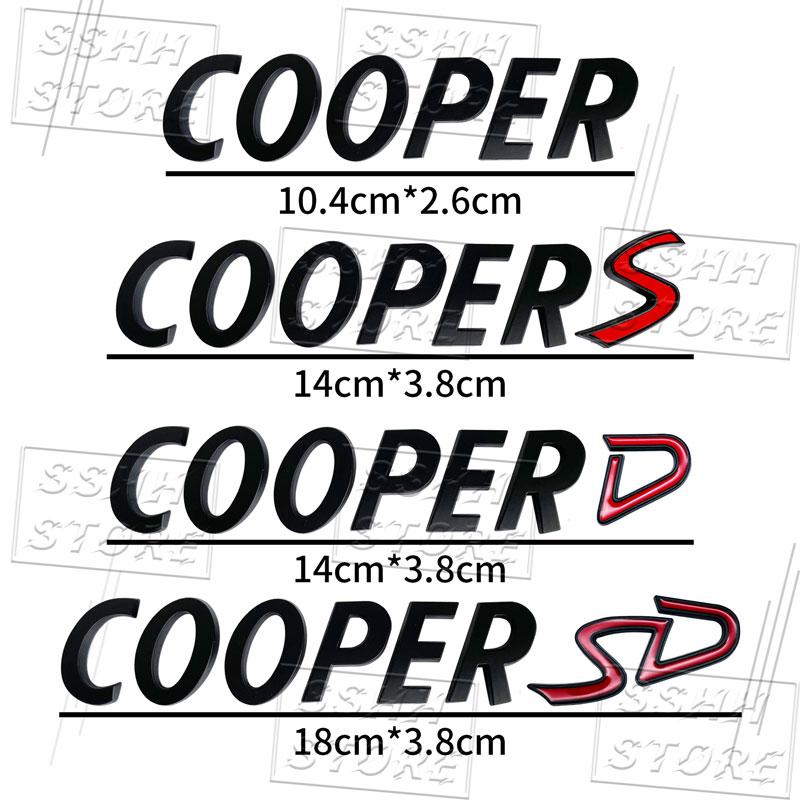 Car-Styling COOPER SD Emblem Car Trunk Body Stickers For Cooper S JCW R55 R56 R57 R58 F54 F55 F56 F57 F60 Countryman