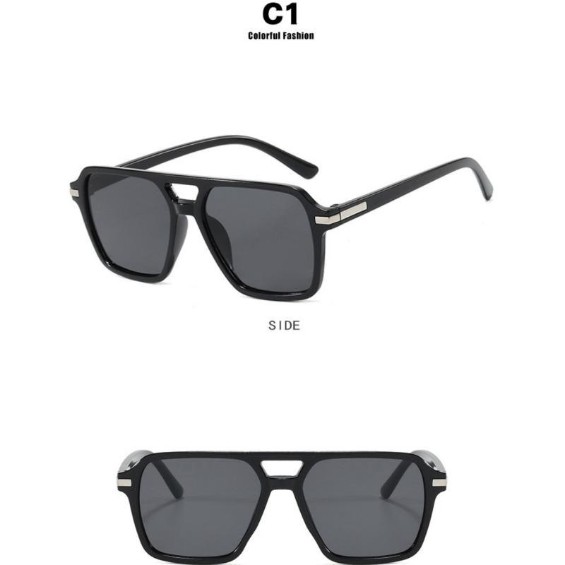 Men's Sunglasses, Rice Nail Square Retro Women's Sunglasses.
