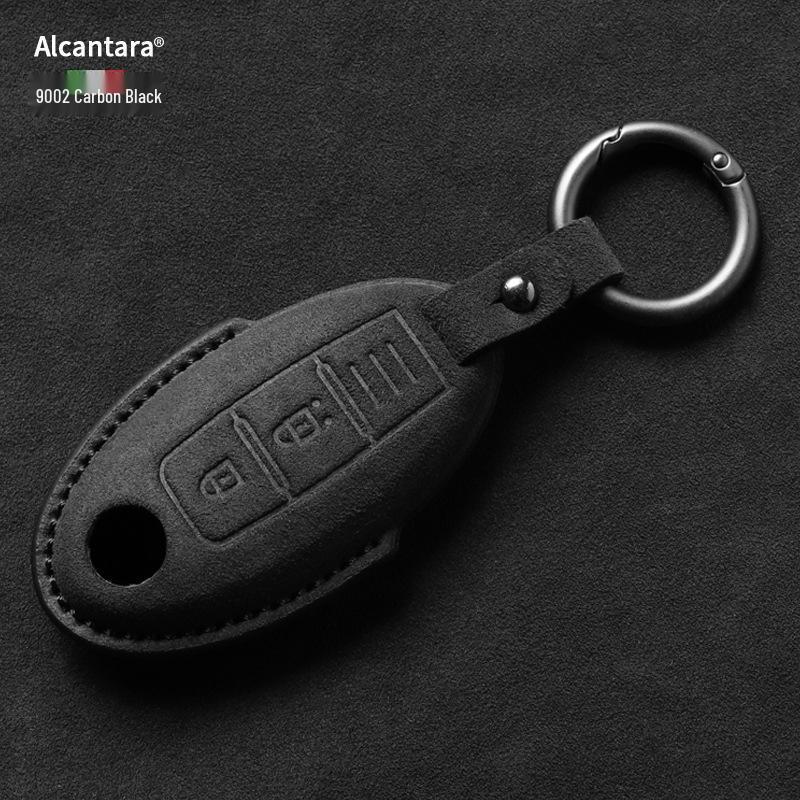 Nissan Key Cover: Full Wrap Suede Shell for Qashqai, Teana, X-Trail, Tiida, Loulan, Tuoda.