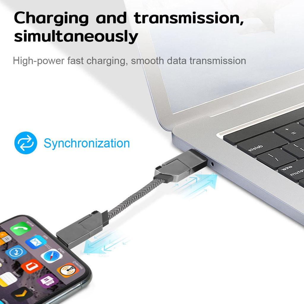2024 Zinc Alloy Magnetic Fast Charge 4-in-1 Type C PD60W Cable Power Bank