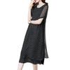 Summer Simple Style Light Mature Style Round Neck Polka Dot French Loose Relaxed Short Sleeve Celebrity Foreigner Dress