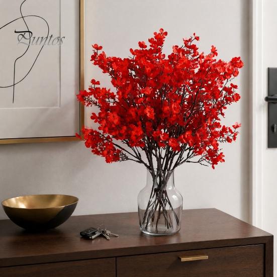 Seidenblumen für Innenarrangements Künstliche Herbst-Außendekoration, Wetterfeste Herbst-Blumen-Tischmittelstücke mit flexiblen Stielen für Zuhause und Büro
