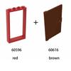 10pcs1x4x6 Door Frame Smart Window Compatible with 60596 60616 MOC Parts, Building Block Model Accessories, Children's Toys