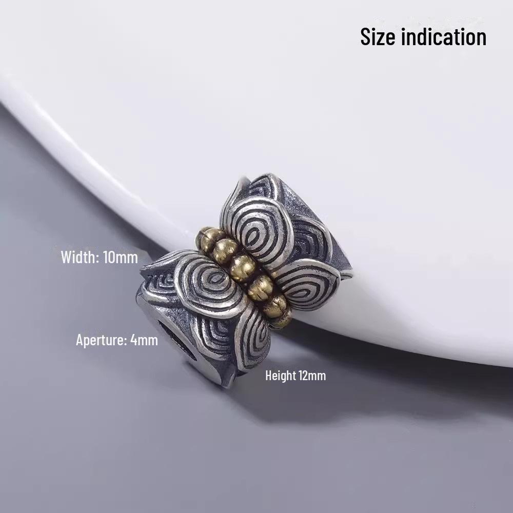 

Бусины-бочонки «Двойной лотос» с бусинами бодхи и разделительными бусинами