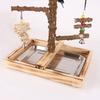 Lovebirds Parrots Cage Perch Stand Bridge Swing Set Climbing Wooden Bridge Training Toy for Pet Bird
