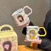 Retro creative cup ceramic high-value couple birthday gift water cup household large-capacity souvenir mug