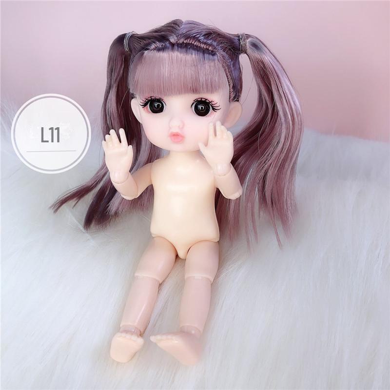

17 см 8-точечная кукла BJD с пухлыми губами, реалистичными 3D глазами, 13 шарниров Complete doll (head + body + shoes)
