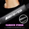 Carbon Fiber Leather Car Seat Belt Cover Shoulder Pad Neck Protection for Mercedes benz AMG C E S GLE CLC Class W204 W203 W205