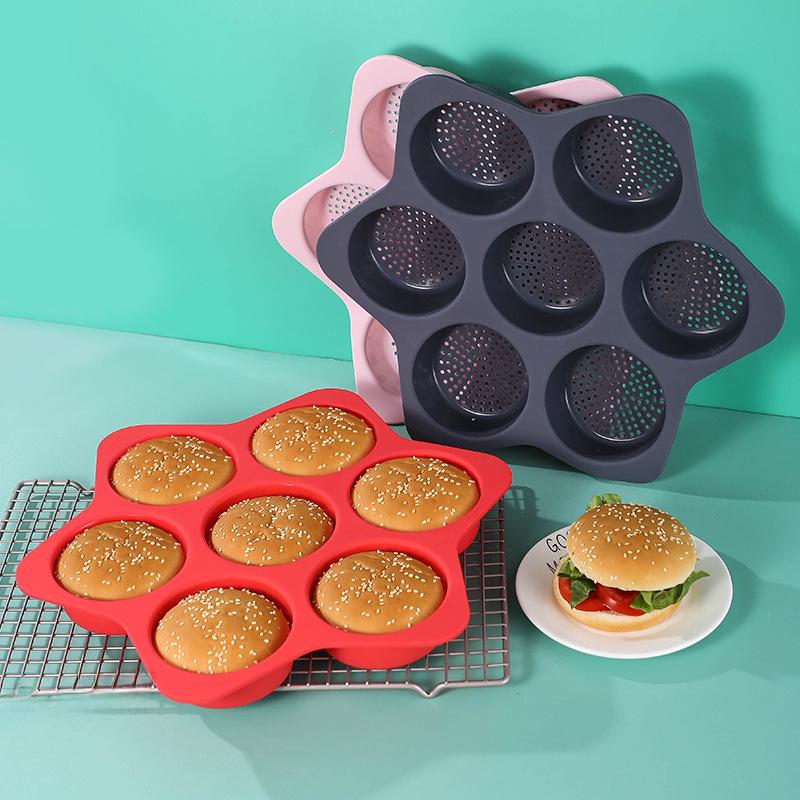 Silicone Perforated Baguette Baking Pan - 3-Slot Non-Stick Bread and Cake Mold
