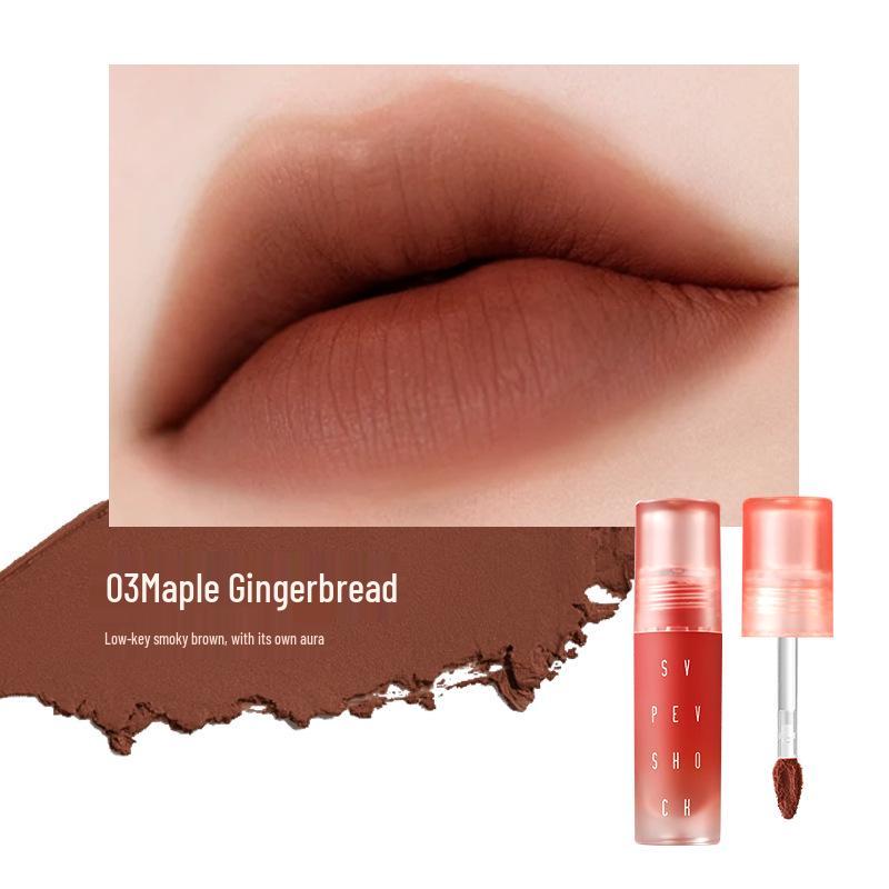 

Zisebo Cai Matte Lip Mud: Long-lasting, Color-fixing Lip Gloss & Lipstick for Students. 1.8g