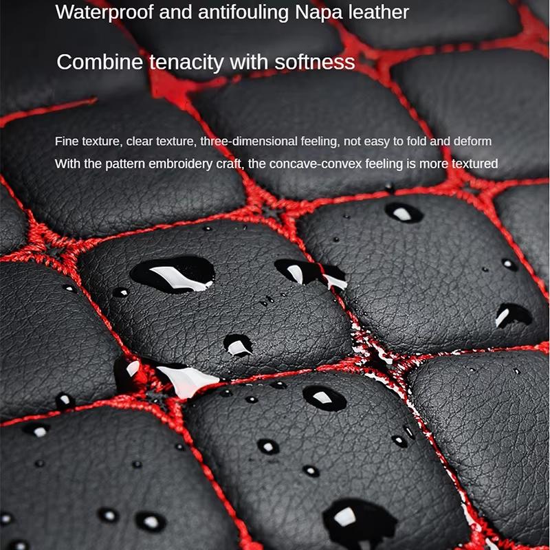 Napa Leather Car Seat Cover Minimalism Car Seat Cushion for Single Front Seat Wear-resistant and Durable, Four Seasons General