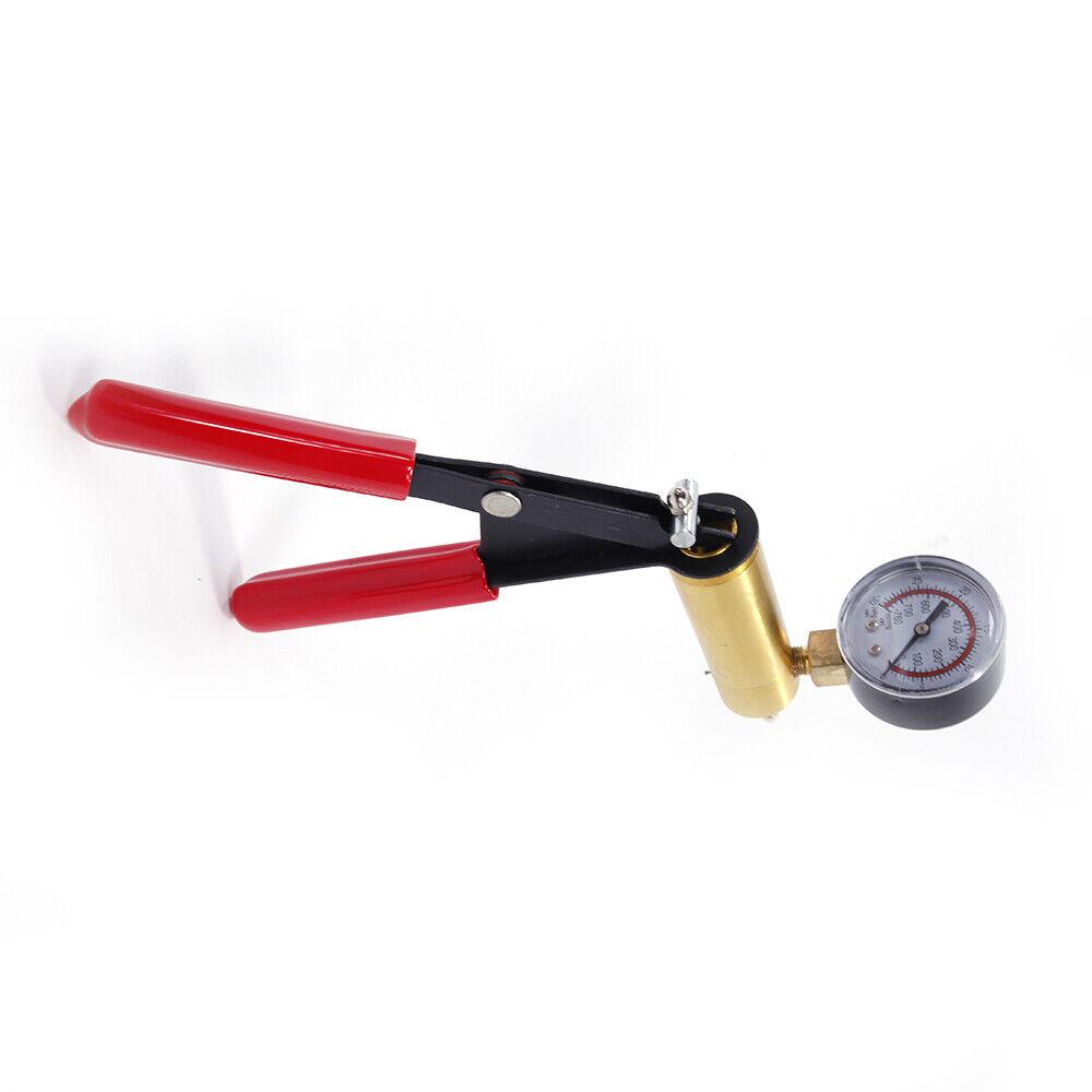 Manual Vacuum Pressure Pump Brake Vacuum Pump Gauge Test Tuner Kit with Gauge Adapters 2 In 1 Handheld Pistol Test Tool