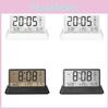 Modern Minimalist Digital Alarm Clock With Lcd Display For Home Decor And Temperature Monitoring