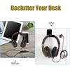 1/2Pc Acrylic Headphone Bracket Wall Mounted Headset Holder Hanger Under Desk Hook Earphone Sticky Display Stand