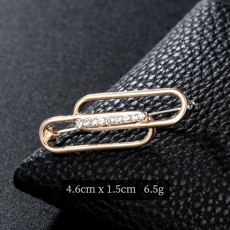 Simple Five-pointed Star Moon Brooch, Fashionable and Versatile, Neckline Pin, Clothing Shirt, Anti-light Fixed Trinkets.