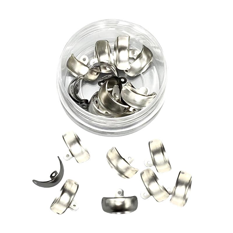 50Pcs Dental Matrix Bands Sectional Contoured Metal Matrices Dental Forming Clip 3.5/4.5/5.5/6.5Mm For Teeth Dentistry Tools