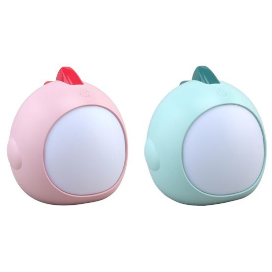 Night Light Cartoon Dinosaur Shape Adjustable Brightness 3 Color Temperatures Portable USB Rechargeable Sleeping Lamp