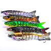 Multi-Section Fish Bait Stainless Steel Artificial Hard Bait 14cm 18.8g for Freshwater Fish Lure
