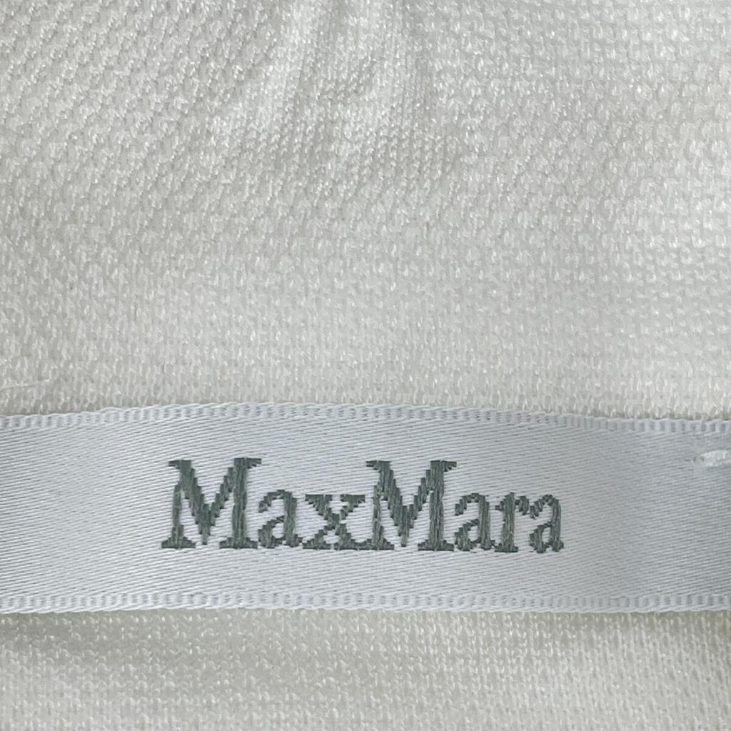 Max Mara 24Stainless Steel 2411911012 GASTONE/Gastone White Embossed Logo W-Zip Sweat Blouson Jacket Not written whiteUsed