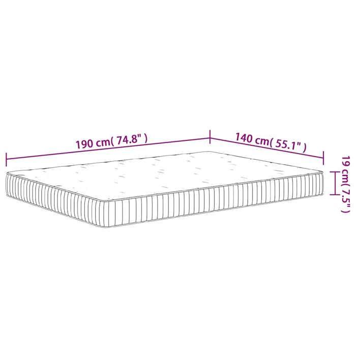 VidaXL Medium Pocket Spring Mattress 140x190 Cm 372815