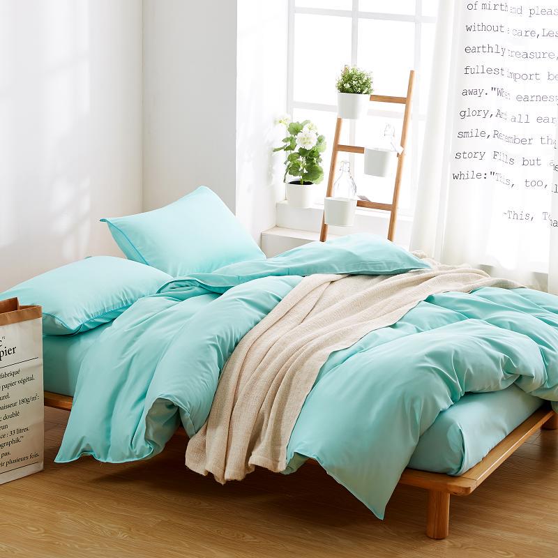 Adult Bed Linen Set Style Duvet Cover Brush Microfiber Bed Set Bedclothes Flat