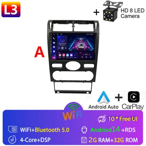 2din Android14 Car Radio Multimedia Carplay Auto GPS Navigation For Ford Mondeo Mondeo 3 2000 2001 2002 2003 2004 2005 2006-2007
