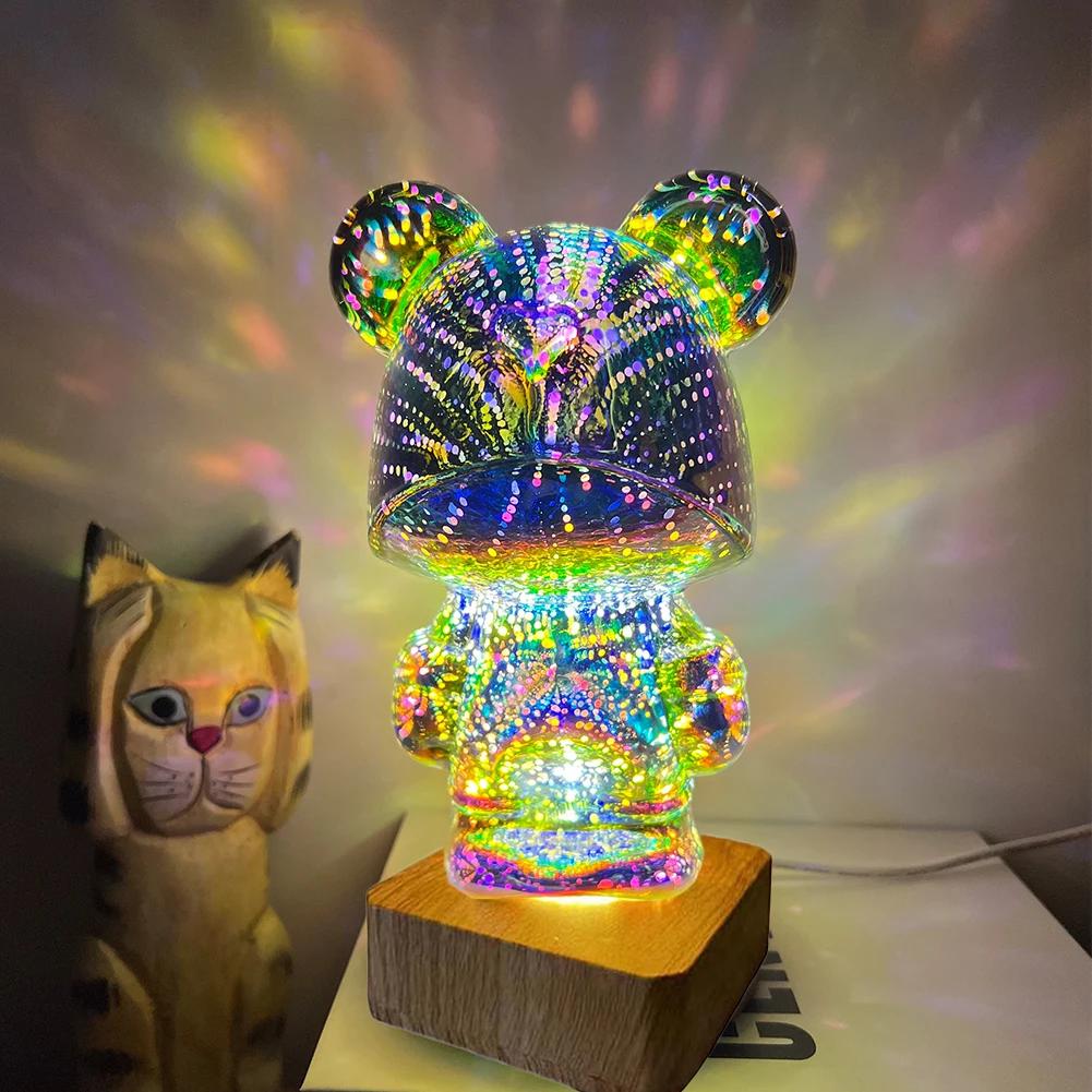 Artificii LED Lumină de masă Plug-in USB Minge de cristal 3D Lămpi decorative Ornamente de iluminat Cadouri Decor de petrecere pentru nuntă Zi de naștere