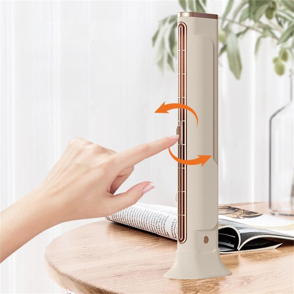 Ventilador de torre silencioso, condicionador de cabeça remoto automático portátil, condicionador pessoal USB de alta eficiência e economia de energia