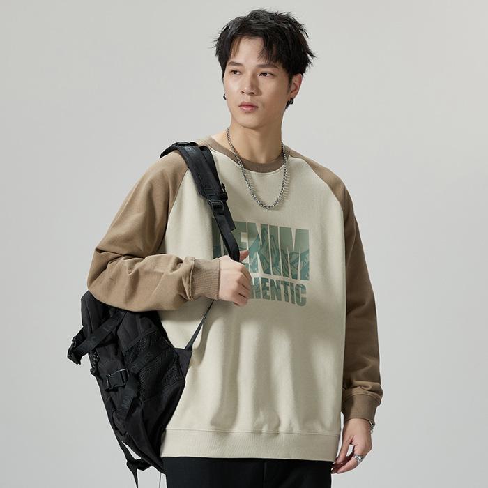 Осенне-зимний свитер с круглым вырезом для мужчин — фото 8