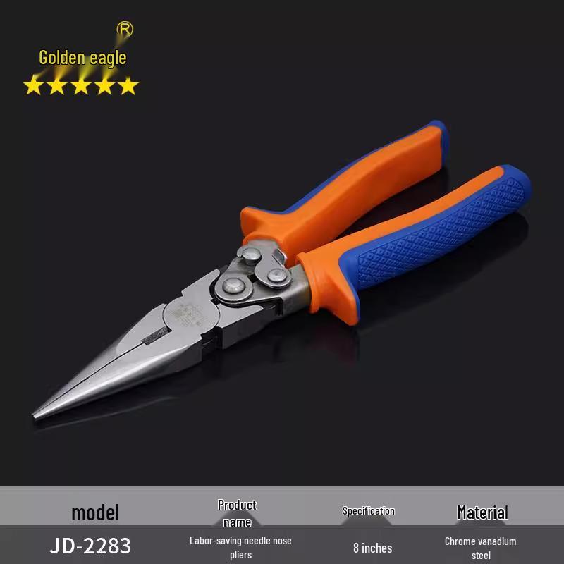 Labor-Saving Steel Wire Cutters: Multi-Functional, Angled, 6" & 8" Lineman's Pliers, Industrial Grade Electrician's Diagonal Cutting Pliers
