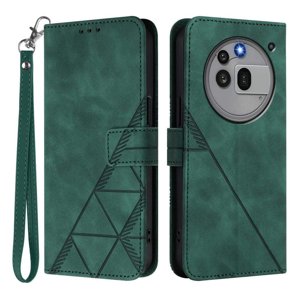 For Nothing Phone (3a) Pro Leather Case with Hand Strap Wallet Stand Phone Cover