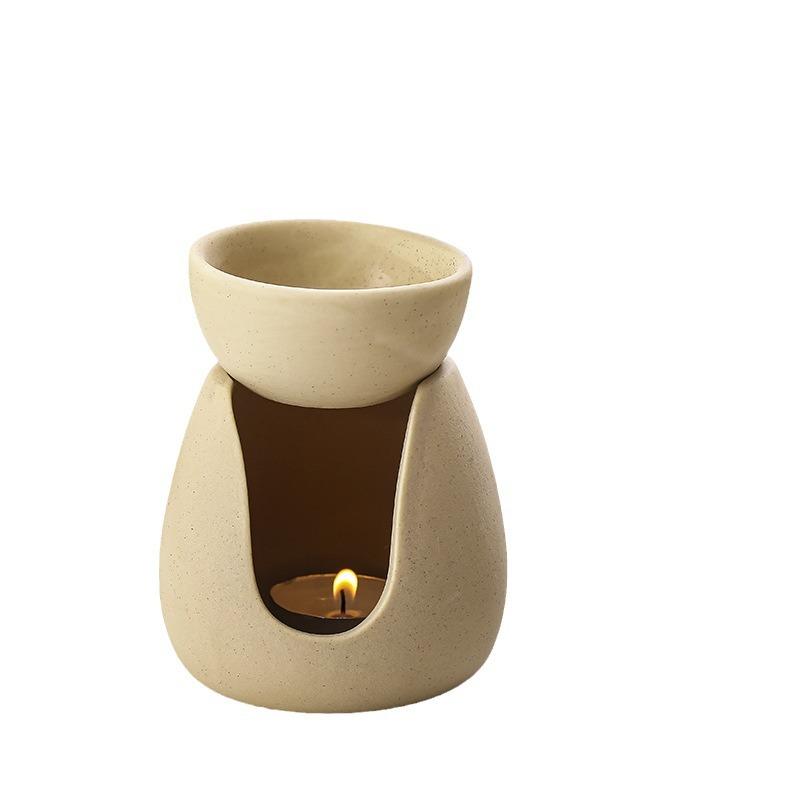 Ohřívač voskových meltů Ručně vyráběný betonový hořák na voskové melt Melt Burner Hořák na esenciální oleje pro meditaci Jógu Domácí dekorace Držák na vonné tyčinky