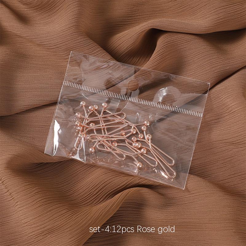 12Pcs/bag Muslim Hijab Pins Fashion Women Scarf Findings Safety Brooch Jewelry Islamic Multicolor Headscarf Buckle Accessories