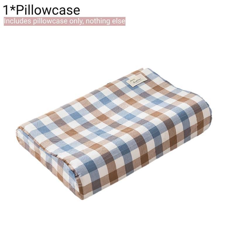 Hypoallergenic Cotton Latex Pillowcase Soft And Skin-friendly 50x30cm Memory Foam Pillow Cover All Seasons Pillowcase