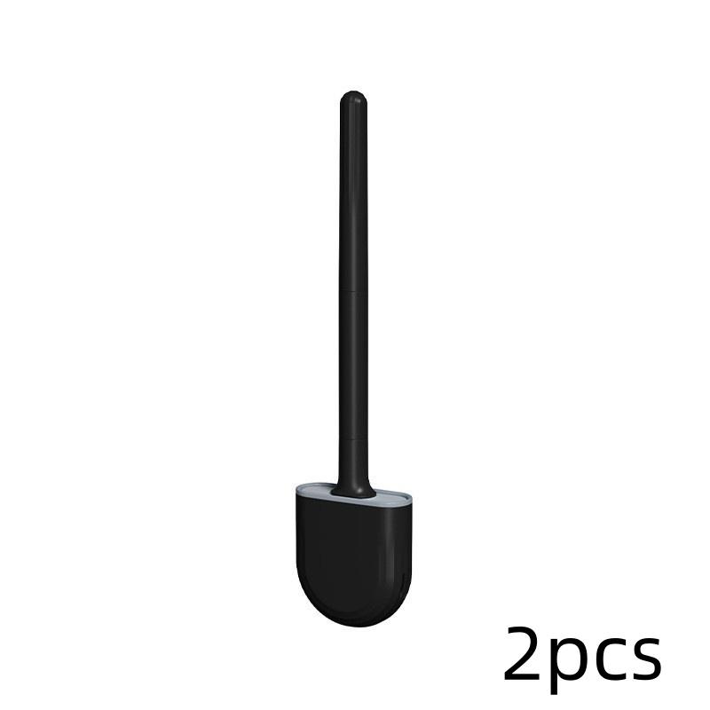 Wall Hanging Long Handle Toilet Brush, Silicone Cleaning Brush, Durable, Easy To Clean, Suitable For Bathroom, Toilet Cleaning