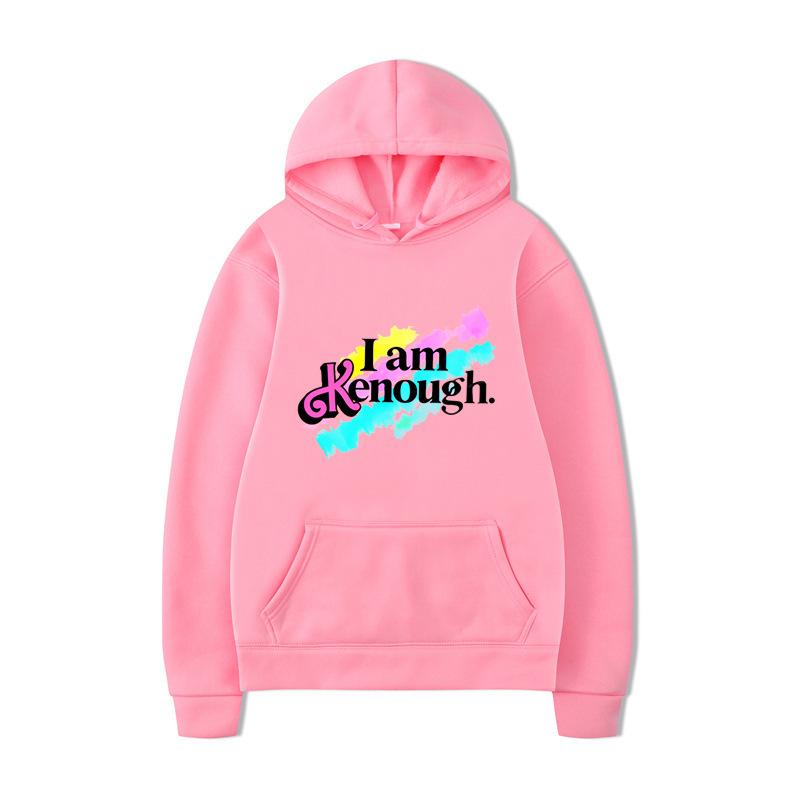 I Am Kenough Hoodies Print Fashion Sweatshirt Hip Hop Casual Unisex Autumn Winter Oversize Fleece Streetwear Tops