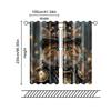 2 Pcs   Filtering Curtains (excluding Rods   Non-movable   Without Batteries) Whimsical Steampunk Kitten for Use In Bedrooms and
