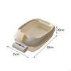 Litter Box Potty Toilet Sandbox Container Splashproof Cage Bedpan Pet for