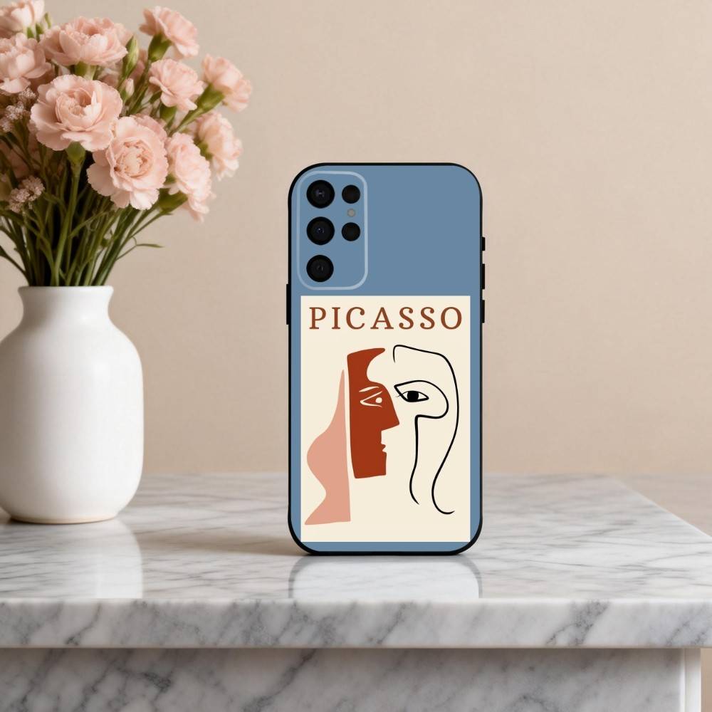 

P-Picasso A-Abstract P-Painting A-Art Phone Case For Samsung S25,24,23,22,30,21,10,9,Ultra,Plus,Lite,FE,4,5 G Soft Black Case Samsung S23plus5G