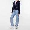 Wave Ruffles Lace Up Bow Shirts Women Spring Causal Loose V-neck Long Sleeve Blouses Lady Temperament Tops