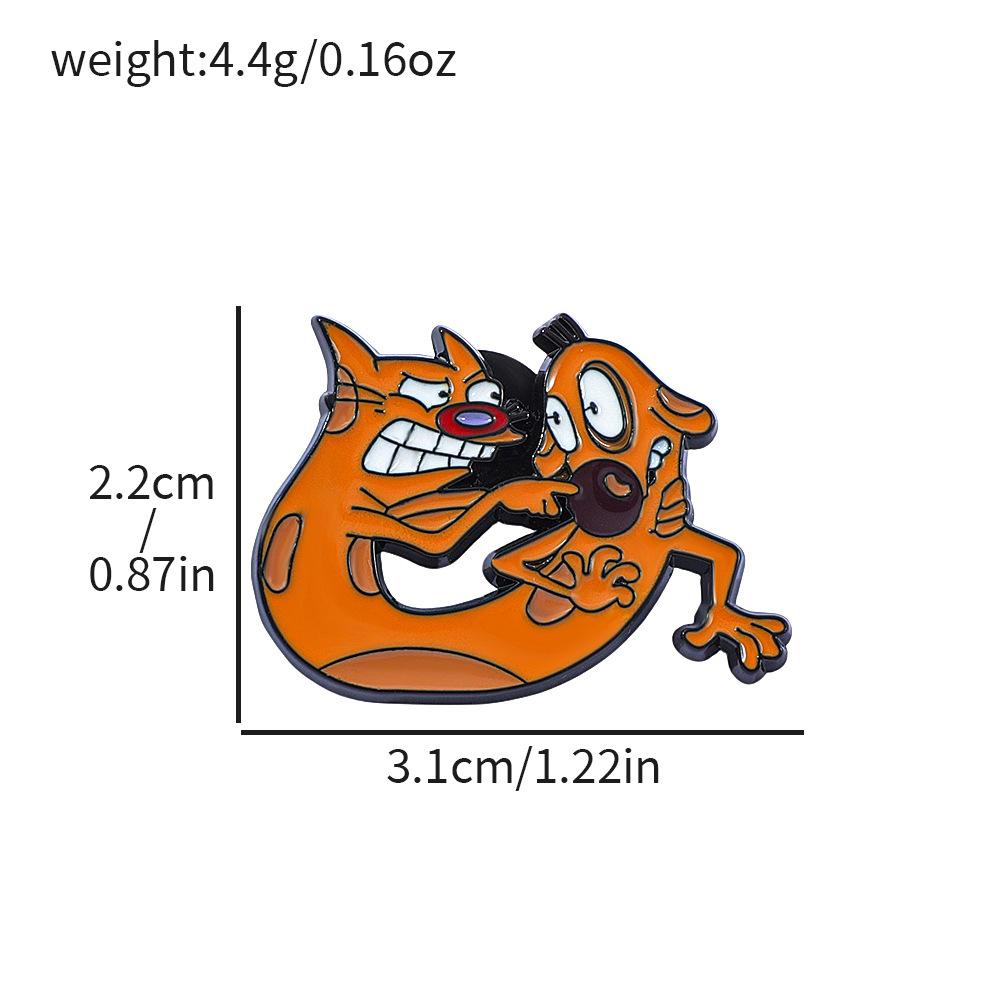 Персонализированная креативная металлическая значок кошка кошка собака сплав масляная капля брошь одежда сумка аксессуары украшения