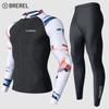 Herren UV-Schutz Rash Guard Set Langarm Schnelltrocknend Badeanzug Surfen Schnorcheln Tauchen Schwimmen