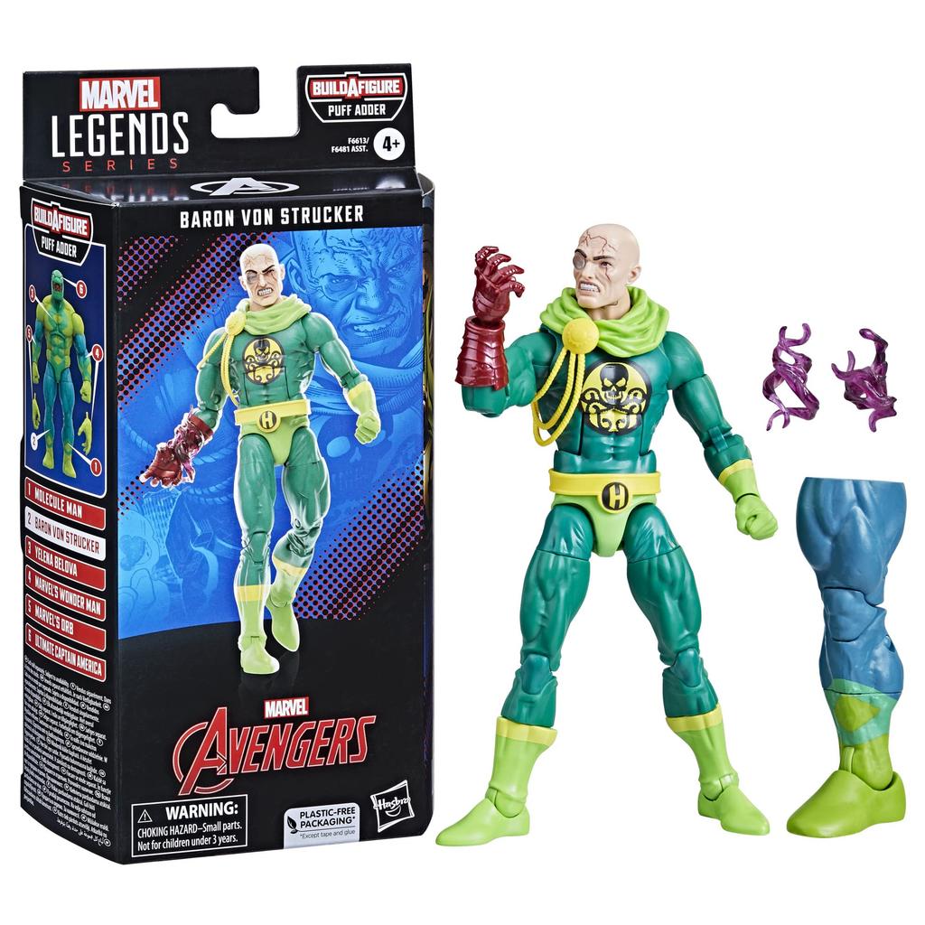 Hasbro Marvel Legends Baron von Strucker Marvel Classic Comics Action Figure Authentic Series 6-inch (15 cm) F6613,