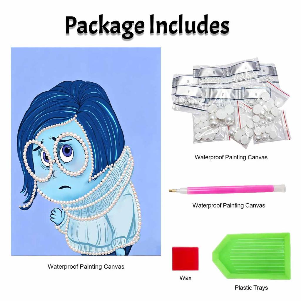 Disney DIY Pearl Painting Inside Out Tender and Melancholic Decorative Painting Creative Ornaments Friends Gifts Desktop Furnishings Home Decoration