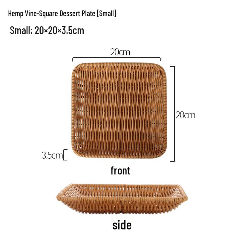 Youde Woven Bamboo Snack & Fruit Baskets - 5 Pack