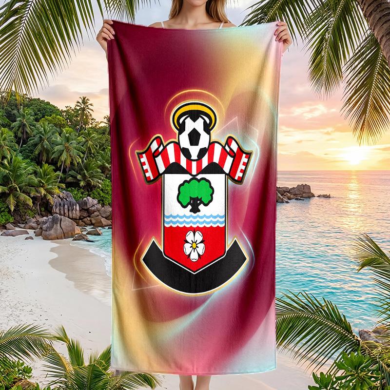 Southampton Football Beach Towel Soft Microfiber Summer Towel Quick Dry Absorbent Towel for Beach Swimming Pool Travel