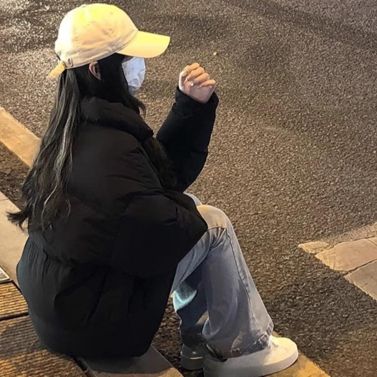 Thickened Loose Overcoat for Couples In Winter, Oversize Bread Service Cotton Outerwear