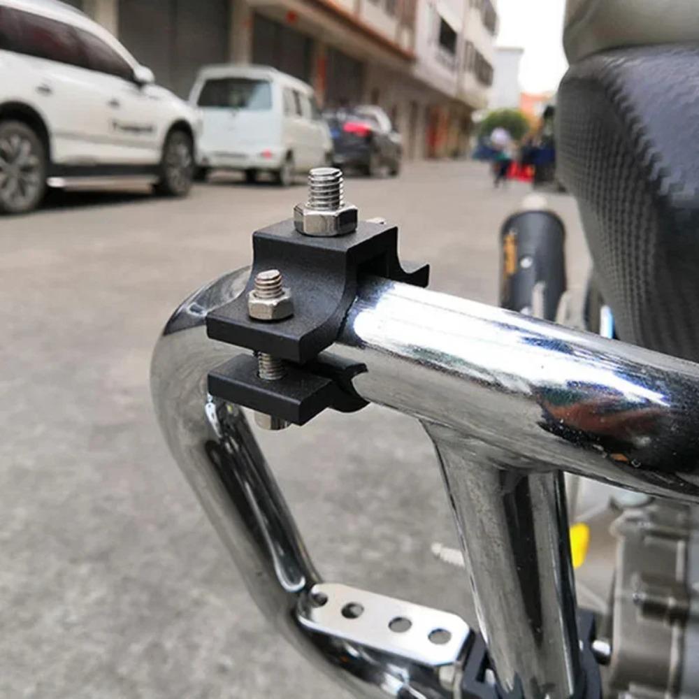 Motorcycle LED Light Mount, Universal Clamp Bracket 0.7-1.2 inch for Bull Bar, ATV UTV Headlight Spotlights Holder